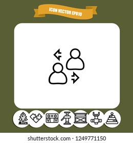 account change icon vector