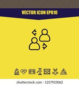 account change icon vector