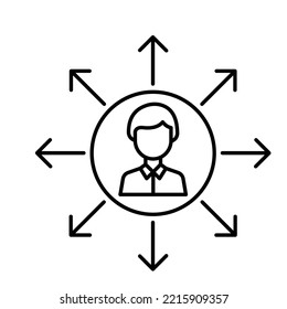 Cambiar el icono del vector de contorno de la cuenta que puede modificar o editar fácilmente

