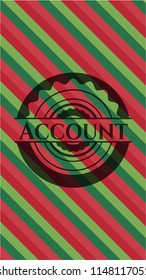 Account christmas style badge..
