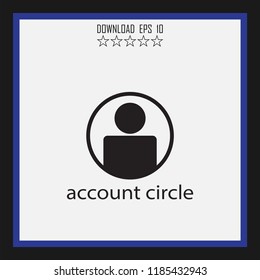 account circle vector icon