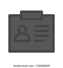 Account dark colored vector icon