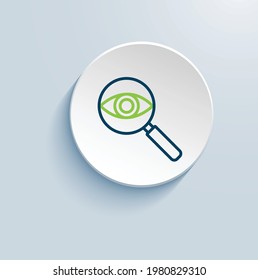 Diseño de vectores de iconos de detección de cuentas