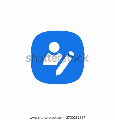 account edit icon sign vector