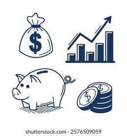account, finance, clipart, increase, coin