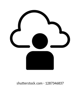 account glyphs vector icon