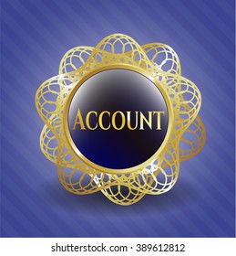 Account golden emblem