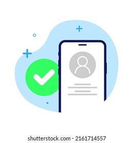 account has been registered, login success concept illustration flat design vector eps10. modern graphic element for landing page, empty state ui, infographic, icon