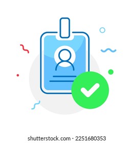 account has been registered, login success concept illustration flat design vector eps10. modern graphic element for landing page, empty state ui, infographic, icon