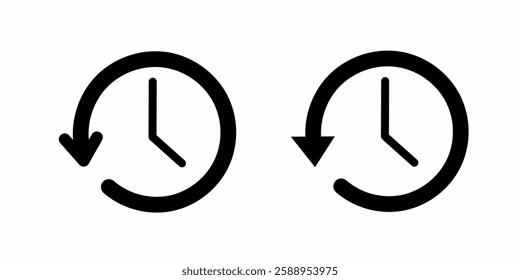 Account history icon vector, Clock, time icon vector illustration for your websites, apps , UI and UX