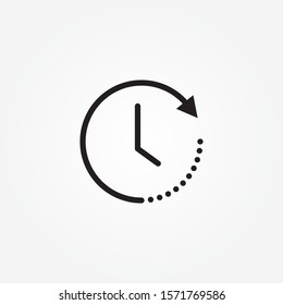 Account history line art vector icon for apps and websites