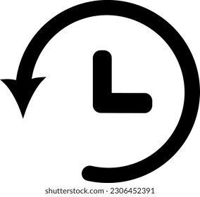 Account history line vector icon, for apps and websites. Replaceable vector design.