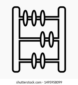 Account icon. Carculator Icon. Illustration of counting, calculating, recounting. Cash desk icon for a bank. Vector icon.