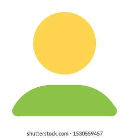 Account icon in flat style