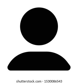 Account icon in glyph style