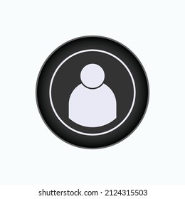 Icono de cuenta. Iniciar sesión, acceso o símbolo de miembro - Vector.