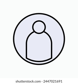 Account Icon. Log In, Access. Contacts, Member Symbol - Vector.
