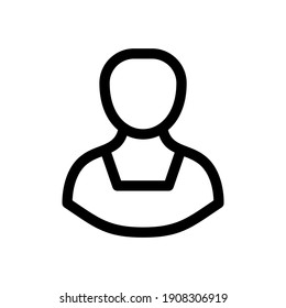 icono de cuenta o logotipo símbolo de signo aislado ilustración vectorial - iconos vectoriales de estilo negro de alta calidad
