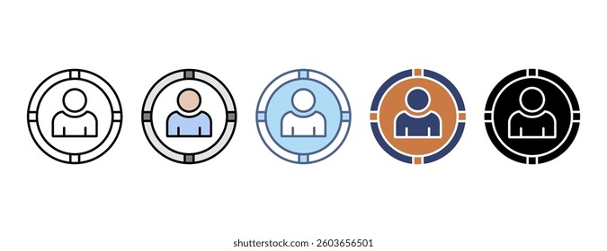 Account icon with multiple style