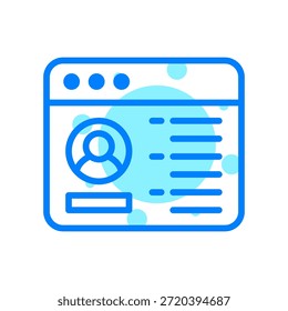 Icono de Cuenta en Ilustración vectorial de forma
