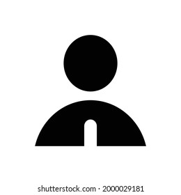 Account icon sign vector icon, isolated on white background