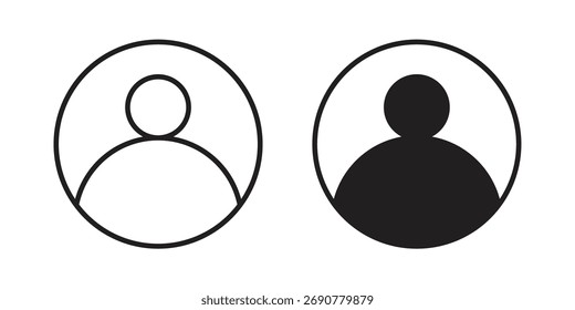 Account icon simple vector symbol