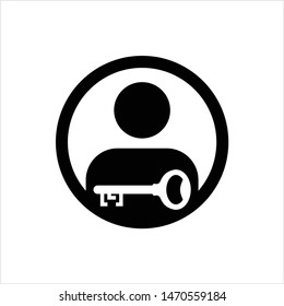Account Icon, User Account Icon, Profile Account Icon Vector Art Illustration