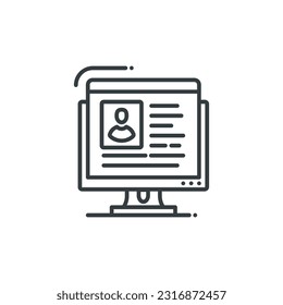Icono de cuenta, ilustración del vector de cuenta