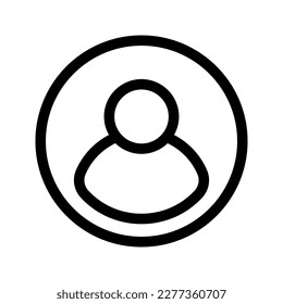 Account icon. Vector isolated illustration