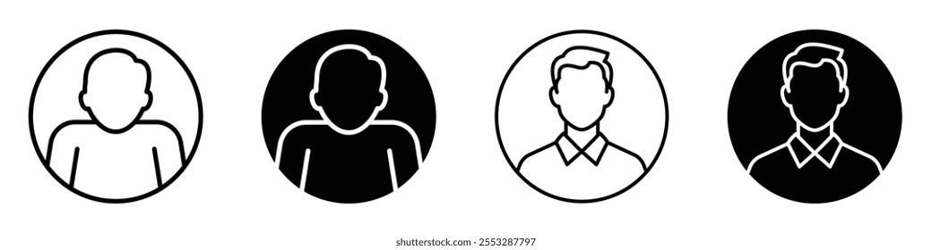Conjunto de Vector de icono de Cuenta. EPS10