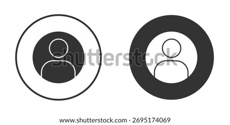 Account icons collection. Filled flat icons
