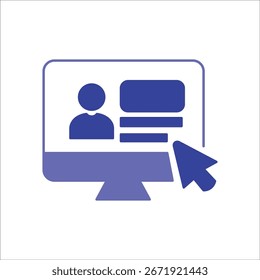 account icons. simple colored vector