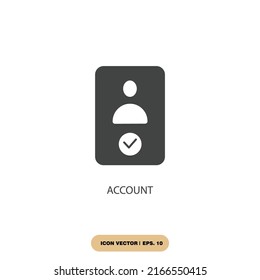 account icons  symbol vector elements for infographic web
