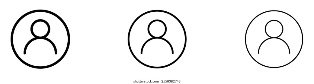 Account icons in tree different stroke sizes