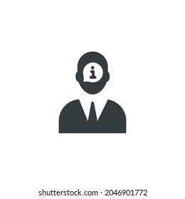 Account info icon, vector illustration