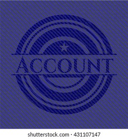 Account with jean texture