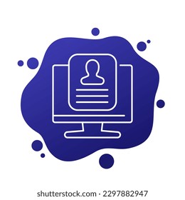 account line icon for web