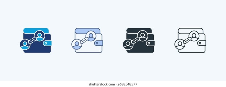 Account Link Multiple Style Icon Collection