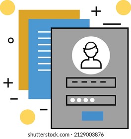 Account Location details Vector which can be easily Download