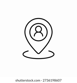 account location icon sign vector