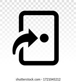 Account login / new user login icon with line art on a transparent background