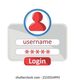Account-Login und Passwort-Symbol
