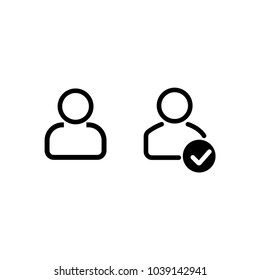 account login vector icon. Account icon. account symbol. Linear style sign for mobile concept and web design. account login symbol logo illustration. vector graphics - Vector.