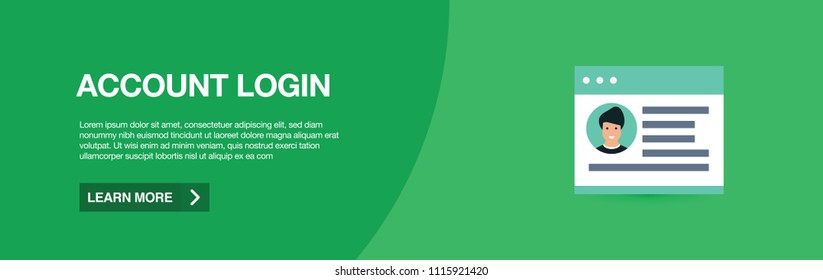 ACCOUNT LOGIN WEB BANNER