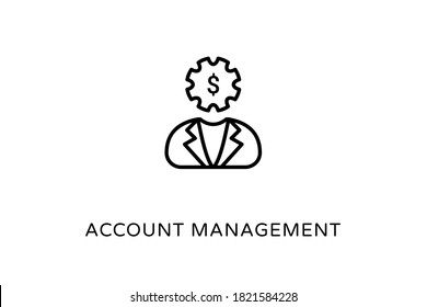 Account Management icon in vector. Logotype