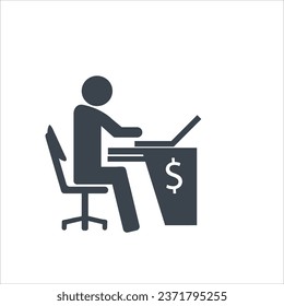 Account manager concept icon design stock illustration