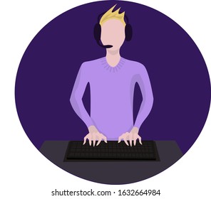 Account Manager, Phone Call Operator. Profession.