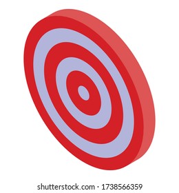 Account manager target icon. Isometric of account manager target vector icon for web design isolated on white background