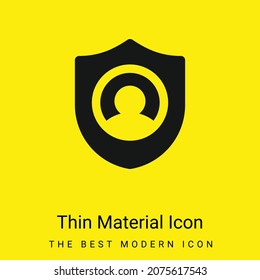 Icono de material amarillo brillante mínimo