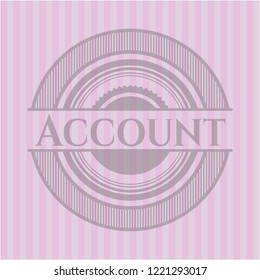 Account pink emblem
